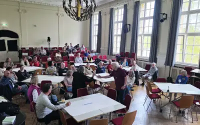 World Café – Diskussionsrunde zum Thema „Demokratie gerade jetzt “ in Kempen.